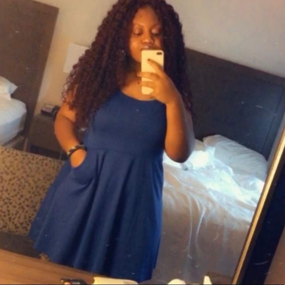 Blue Kardashian collection dress. L/XL